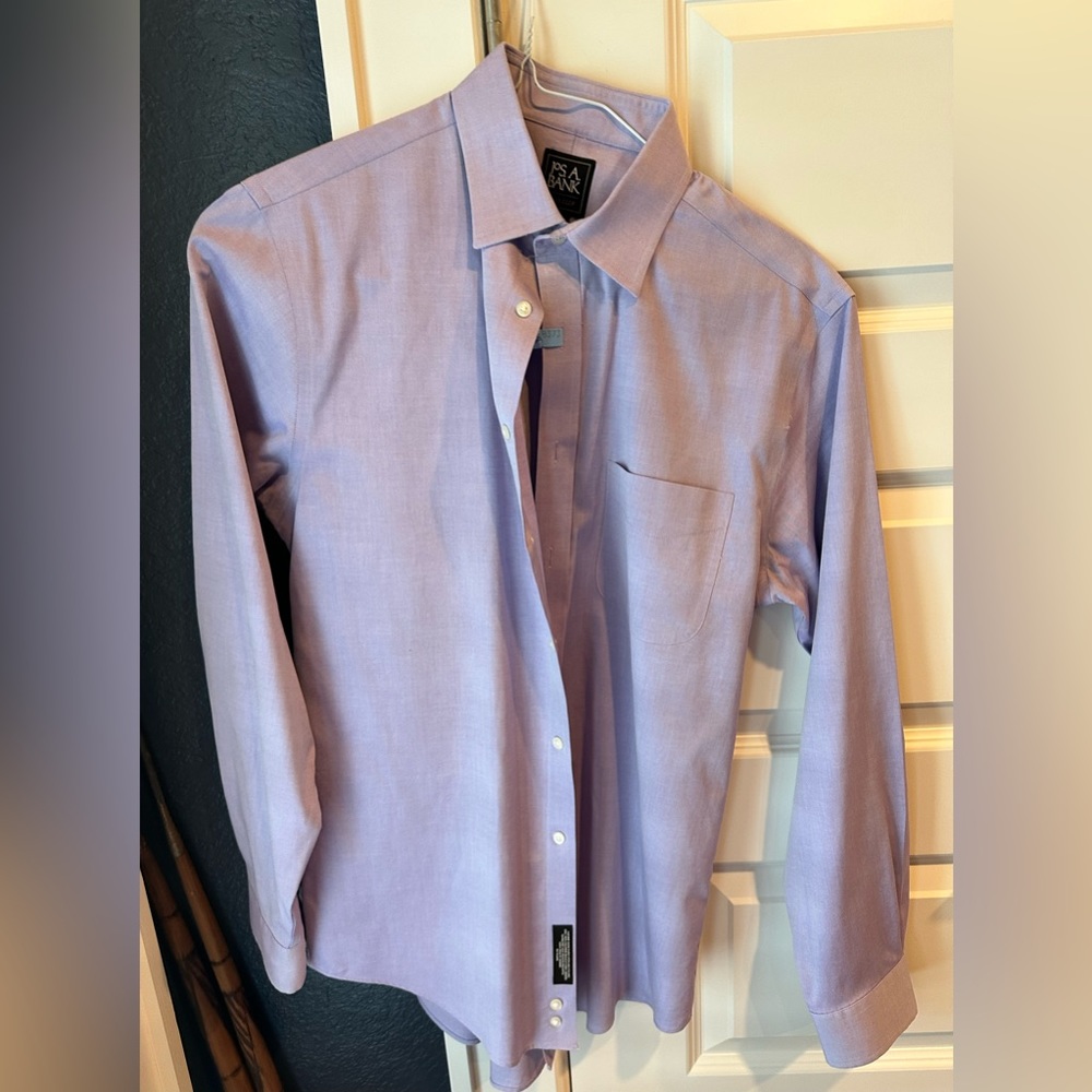 JOS A BANK light purple button down dress shirt